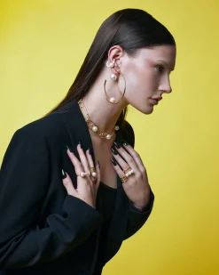 Joomi Lim Large Blake Hoops