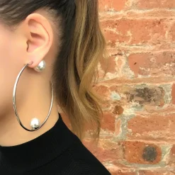 Joomi Lim Large Blake Hoops